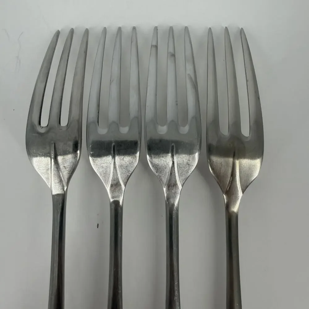 4X DF Cooper Bros QUEEN ANNE 3-Tine Stainless Dinner Forks England European